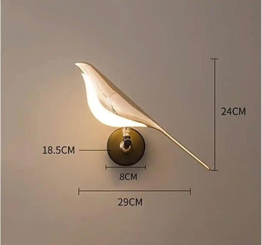 Bird try colour wall light