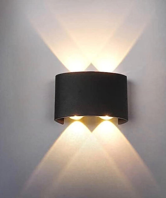 2+2 Wall Light metal body up down light warm white