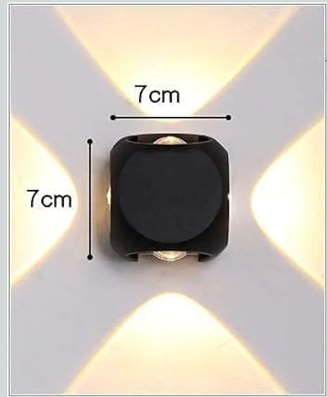 4 Way outdoor wall washer wall light IP 65 Warm white